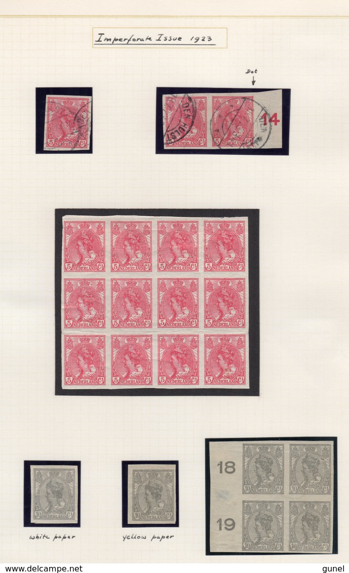 NVPH 82 En 83  Los En In Blokken Resp. 12 En 4 - Unused Stamps