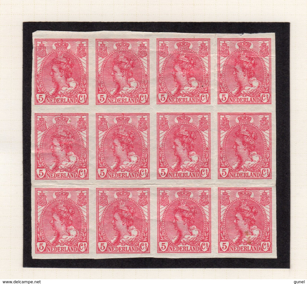 NVPH 82 En 83  Los En In Blokken Resp. 12 En 4 - Unused Stamps