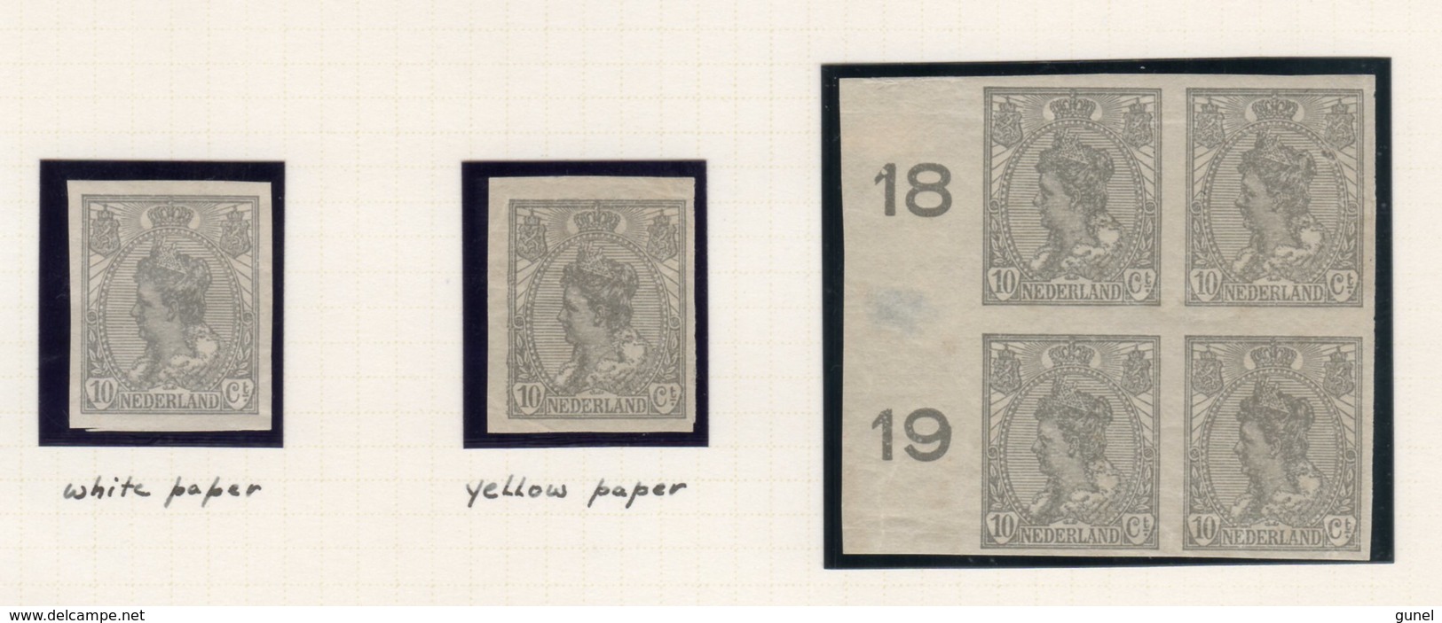 NVPH 82 En 83  Los En In Blokken Resp. 12 En 4 - Unused Stamps