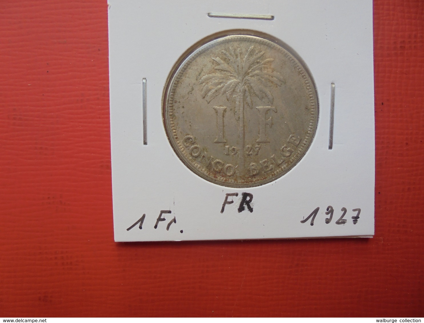 CONGO BELGE 1 FRANC 1927 FR TTB - 1910-1934: Albert I