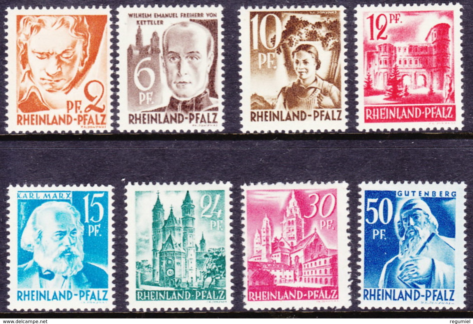 Rheinland Pfalz 16/23 * Charnela. 1948 - Otros & Sin Clasificación