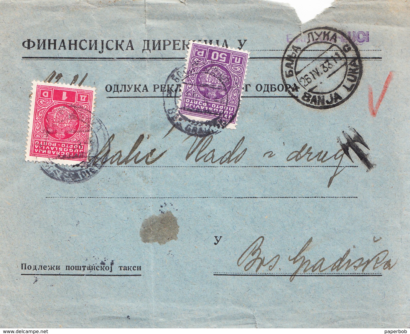 CVR WITHOUT FRANKING  T CANCEL AND TWO DIFFERENT PORTO - Covers & Documents