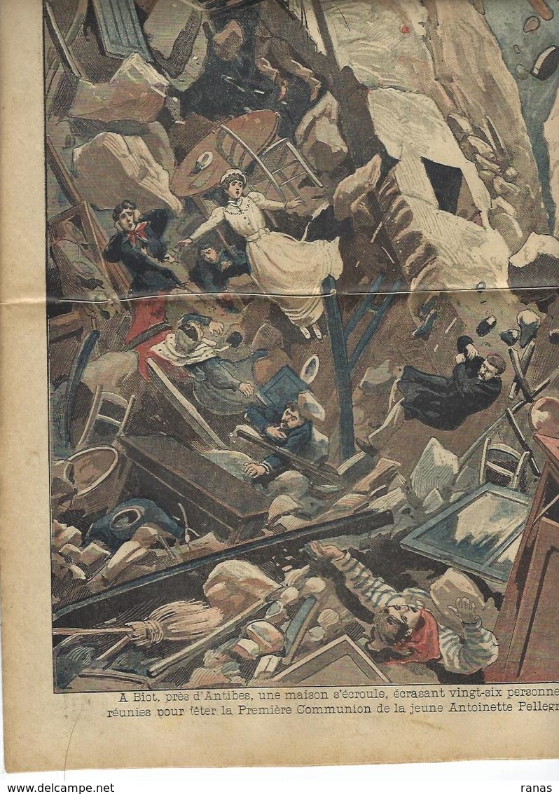 Biot Alpes Maritimes Près D'Antibes Catastrophe Le Pélerin N° 1121 De 1898 - 1850 - 1899