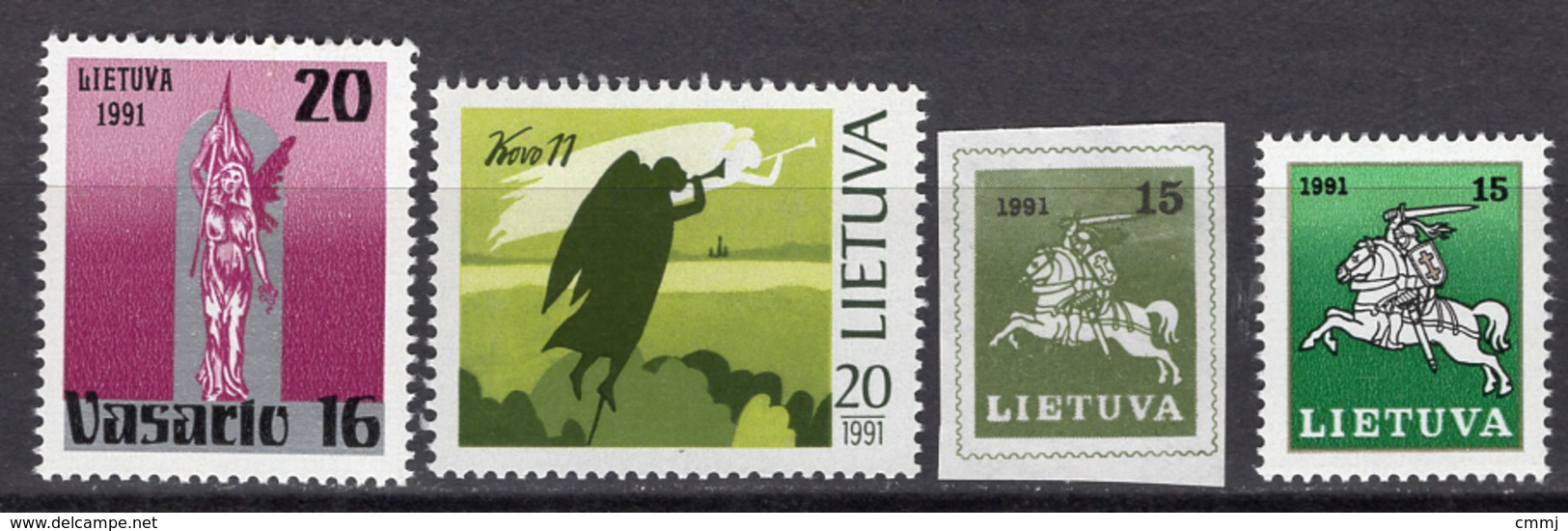 1991 - LITUANIA - LITHUANIA - LITUANIE - LITAUEN -  Mi. Nr. 470/473 - MINT - (0120.6) - Lituania