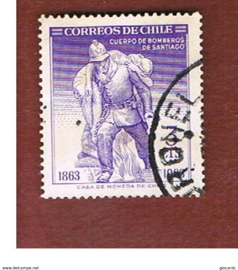 CILE (CHILE)  - SG 547 -  1963 CENTENARY SANTIAGO FIRE BRIGADE      -  USED ° - Cile