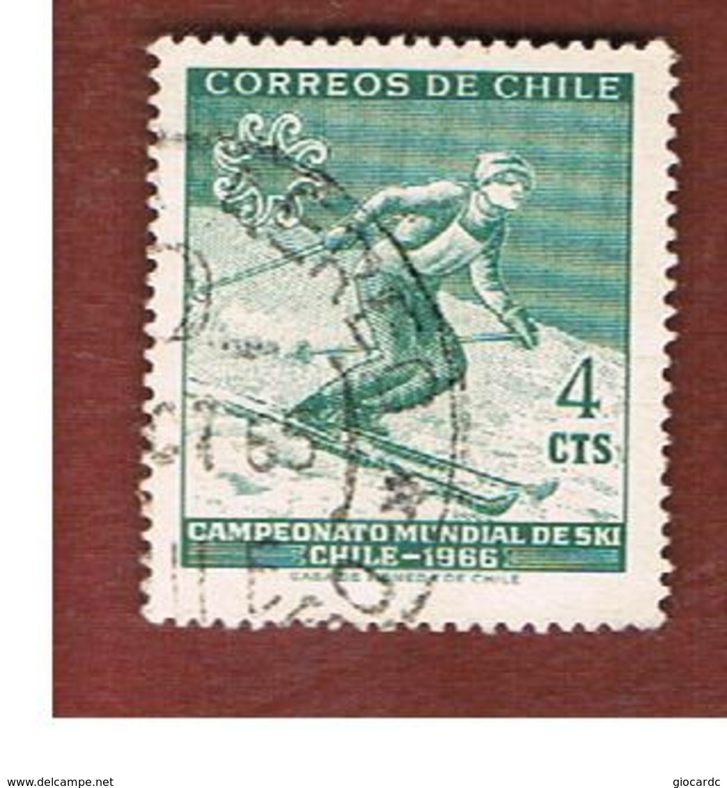 CILE (CHILE)  - SG 559 -  1965  WORLD SKIING CAMPIONSHIP     -  USED ° - Cile