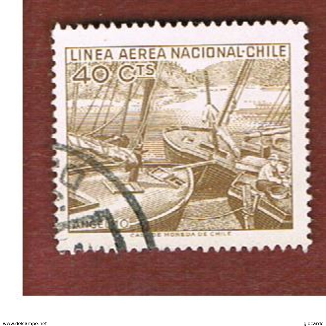 CILE (CHILE)  - SG 561 -  1965 ANGELMO HARBOUR     -  USED ° - Cile