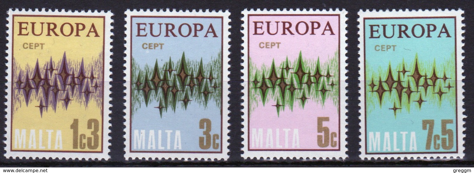 Malta Set Of Stamps To Celebrate Europa 1972. - Malta