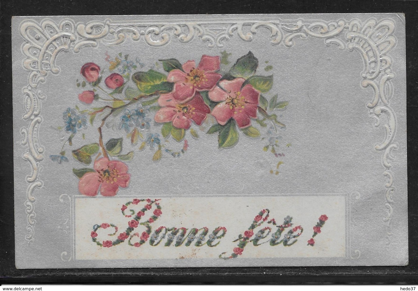 Carte Brodée - Collage - Gaufrée Relief - Système - Brodées