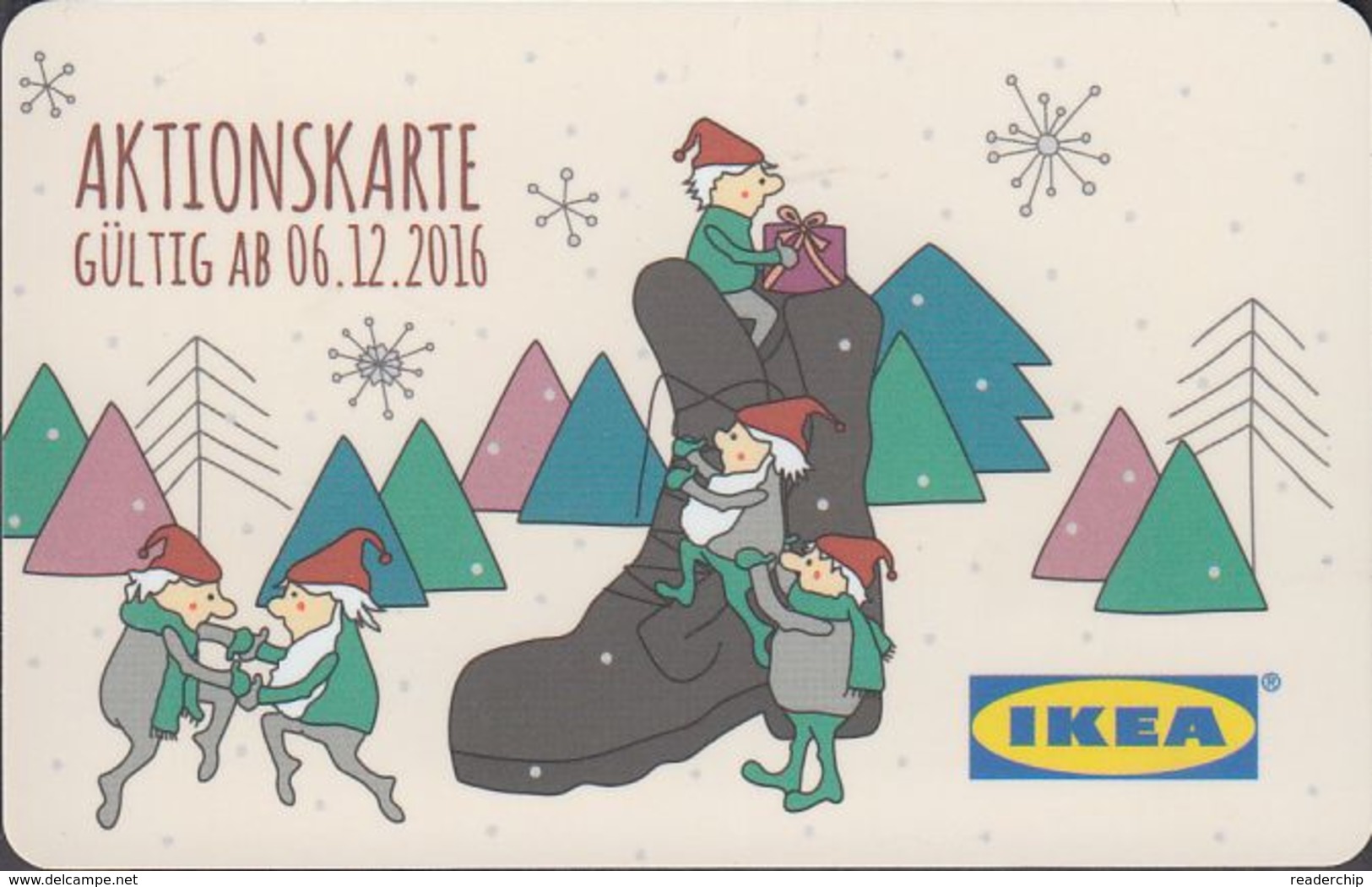 GERMANY Gift-card  IKEA - Christmas 2016 - Gift Cards