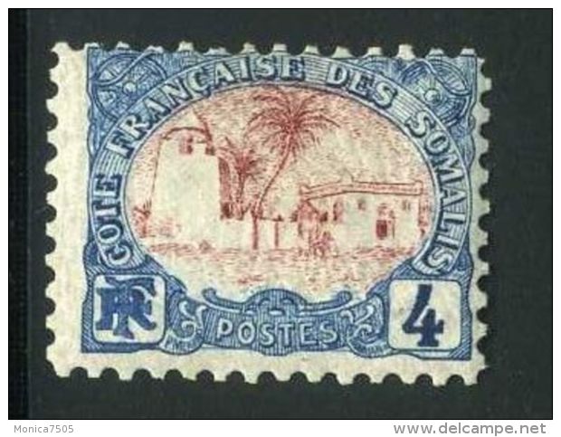 COTE DES SOMALIS ( POSTE ) : Y&amp;T N°  39  TIMBRE  NEUF  AVEC  TRACE  DE  CHARNIERE . - Unused Stamps