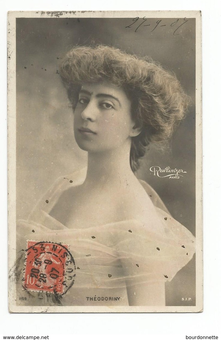 FEMMES - FRAU - LADY - Jolie Carte Fantaisie Portrait Jeune Femme  Reutlinger - Women