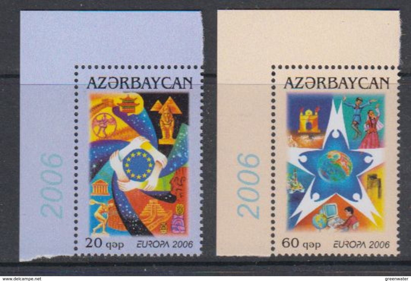 Europa Cept 2006 Azerbaijan 2v (corner)  ** Mnh (40499A) - 2006