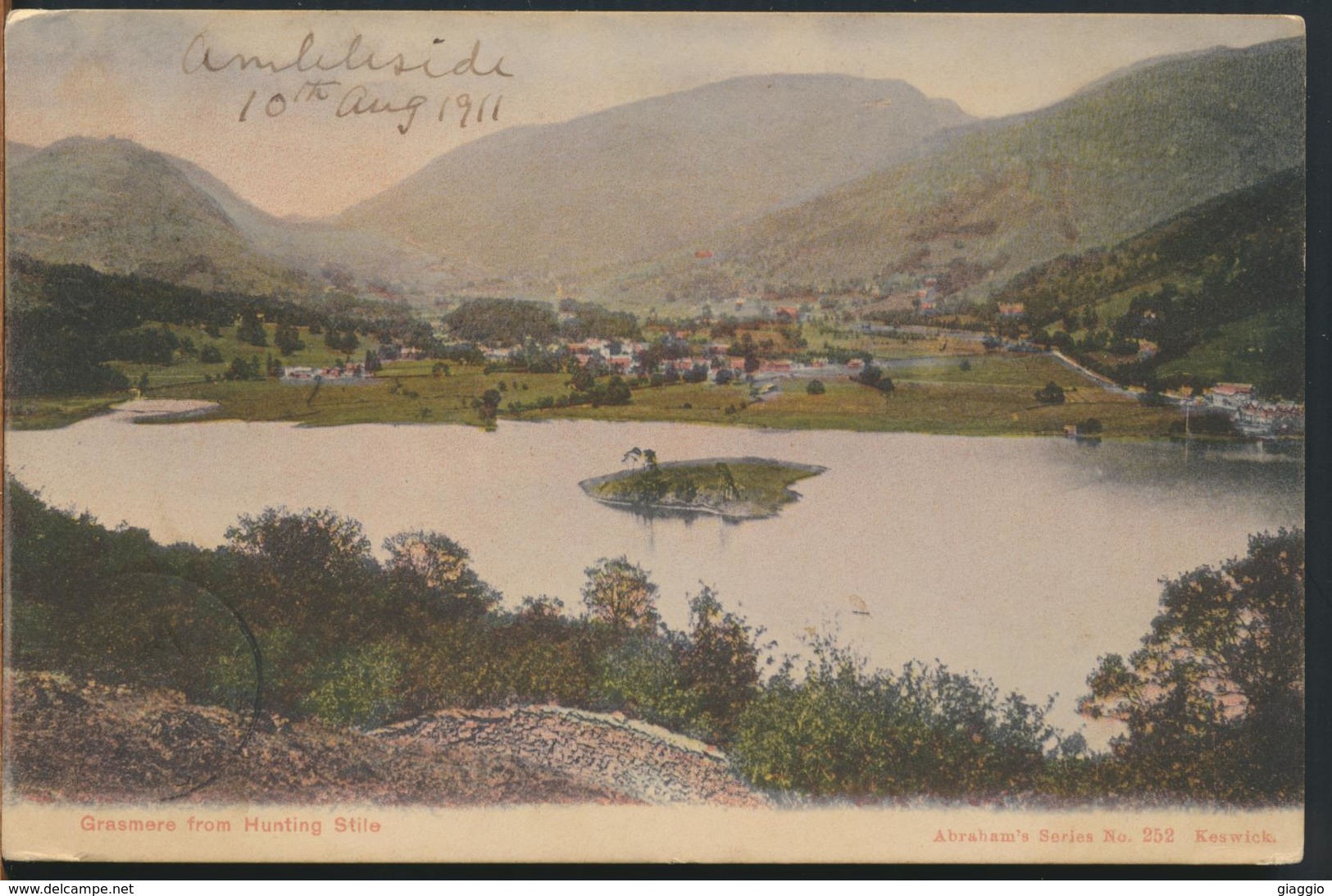 °°° 12245 - UK - GRASMERE FROM HUNTING STILE - 1911 With Stamps °°° - Grasmere