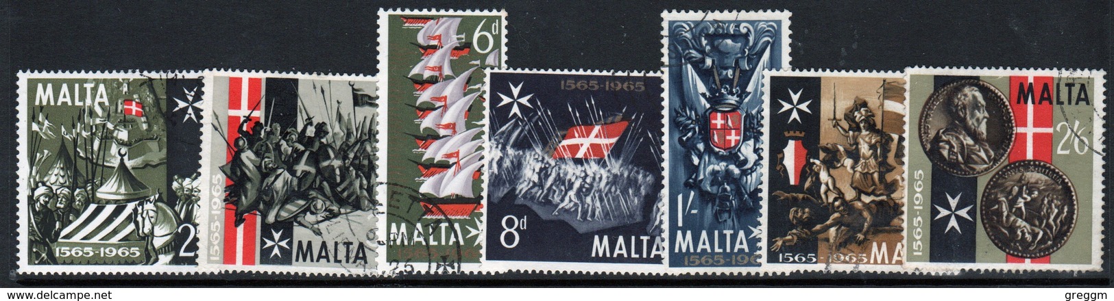 Malta Complete Set Of Stamps To Celebrate 400th Anniversary Of The Great Siege 1965. - Malta