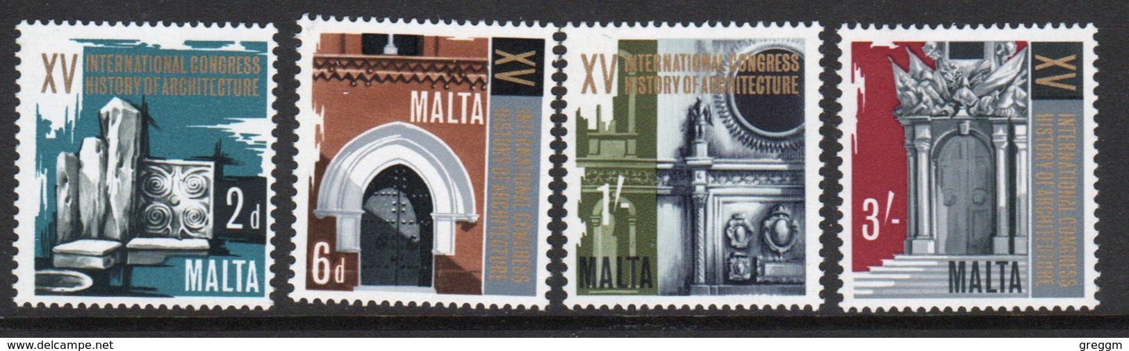 Malta 1967 Complete Set Of Stamps To Celebrate 15th Architectural Congress. - Malta