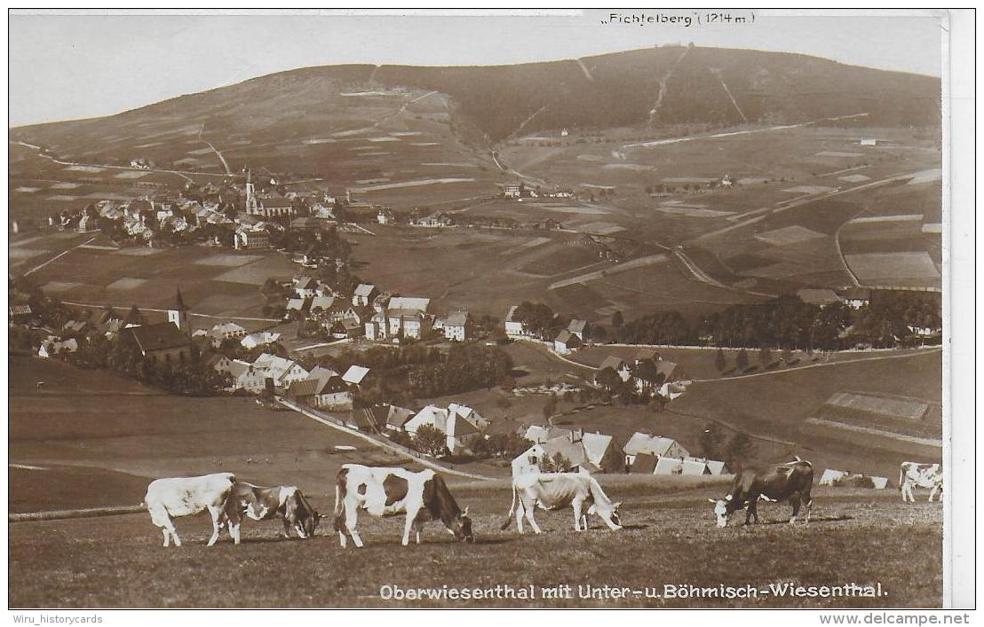AK 0029  Oberwiesenthal Mit Unter- U. Böhmisch-Wiesenthal - Verlag Vogel Um 1920-30 - Oberwiesenthal