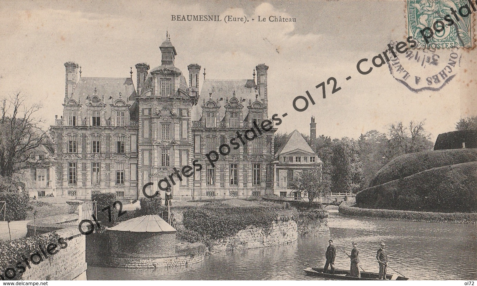 CPA [27] Eure > Beaumesnil - Le Château - Animée - Beaumesnil