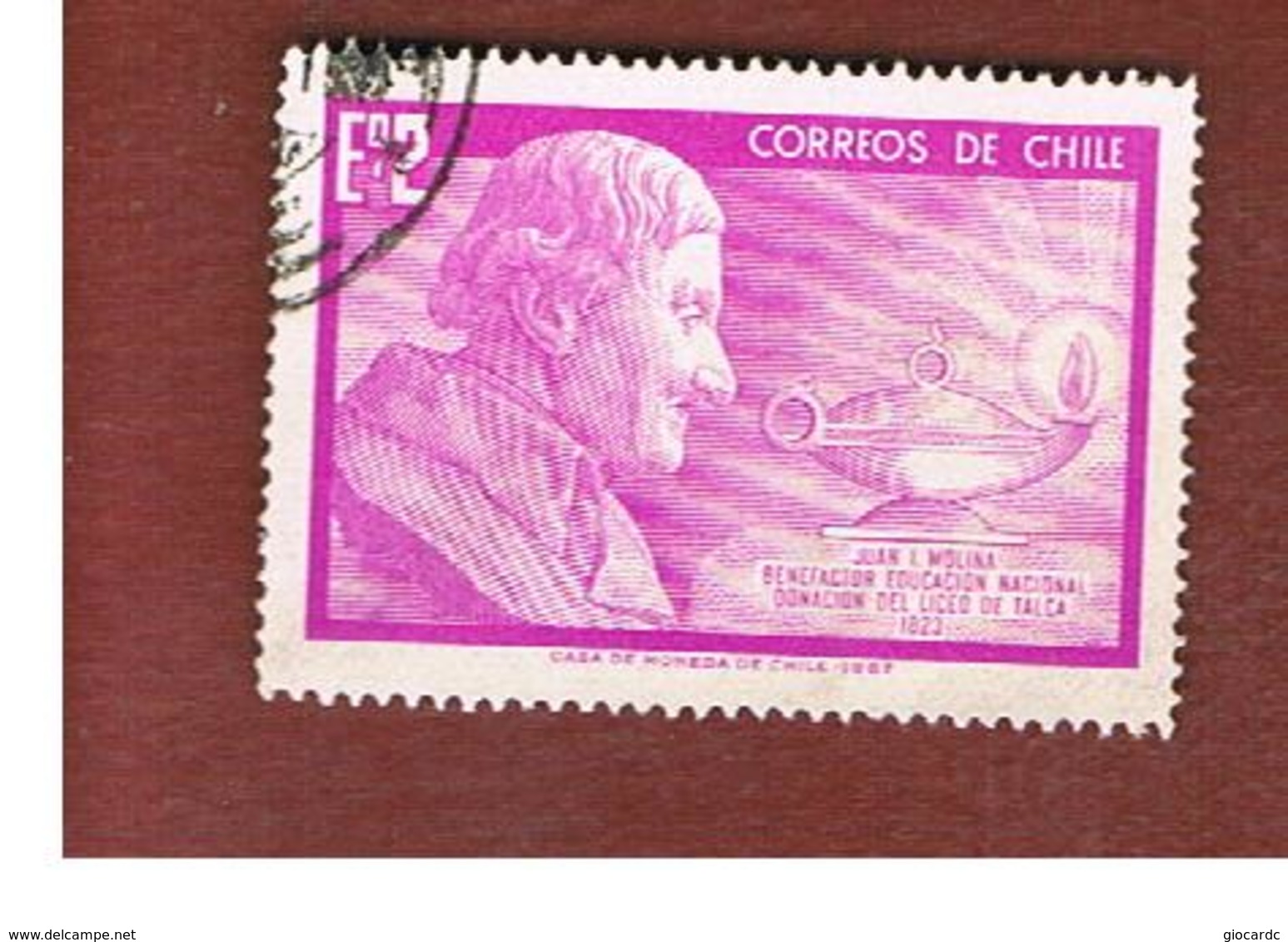 CILE (CHILE)  - SG 597 -  1968 J. I. MOLINA -  USED ° - Cile