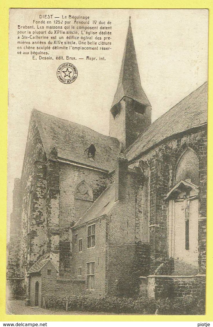 * Diest (Oost Vlaanderen) * (E. Desaix) Le Béguinage, Begijnhof, église Ste Catherine, Couvent, Klooster, Rare - Diest