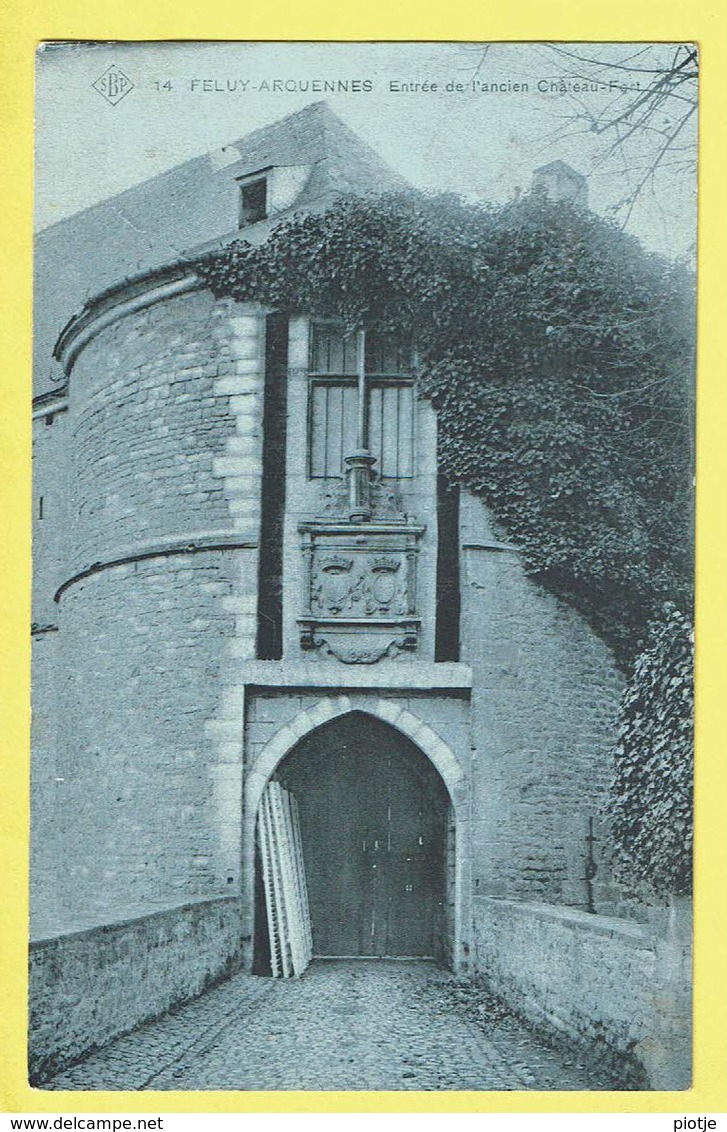 * Feluy Arquennes (Seneffe - Hainaut - Wallonie) * (SBP, Nr 14) Entrée De L'ancien Chateau Fort, Kasteel, TOP, Rare - Seneffe