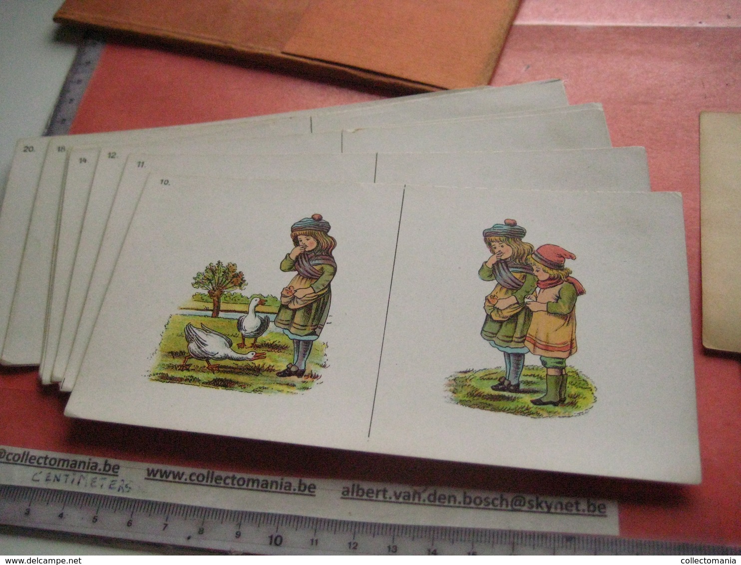 Stereo Karten SCHIELENDE kinder,  STRABISM  squint-eyed c1920 WELLS, KROLL's, Voss Leipzig stereoskop Bilder 90% litho