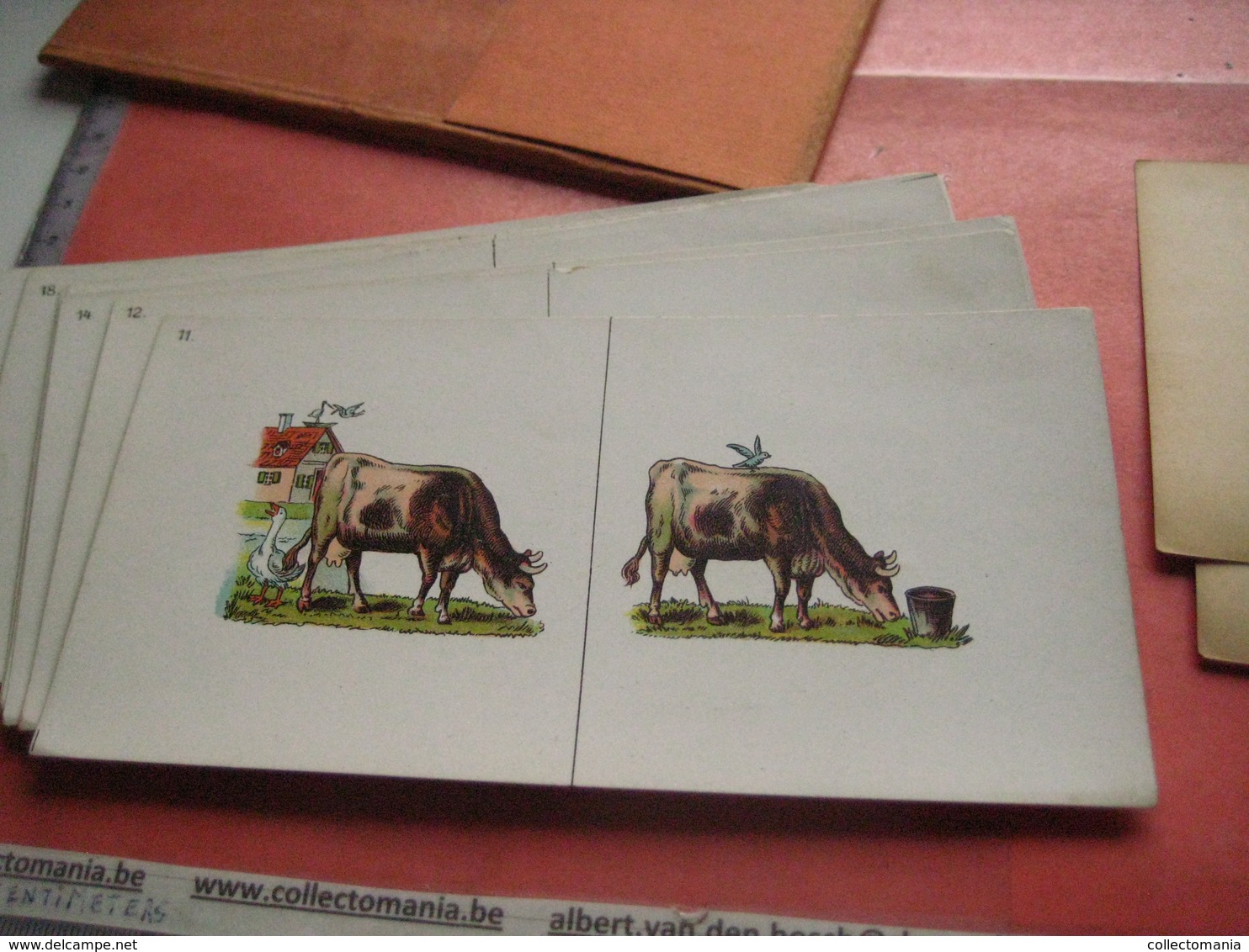 Stereo Karten SCHIELENDE kinder,  STRABISM  squint-eyed c1920 WELLS, KROLL's, Voss Leipzig stereoskop Bilder 90% litho