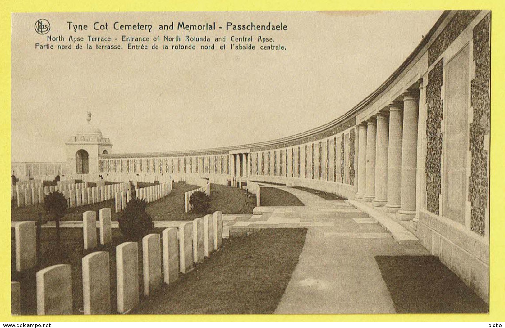 * Zonnebeke - Passendale (Ieper - Ypres) * (nels) Tyne Cot Cemetery Passchendaele, Cimetière, Kerkhof, War Guerre - Zonnebeke