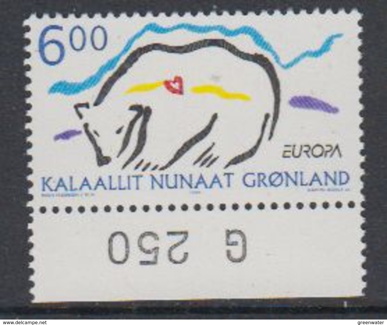 Europa Cept 1999 Greenland 1v (margin, Issue Number)  ** Mnh (40501Q) - 1999