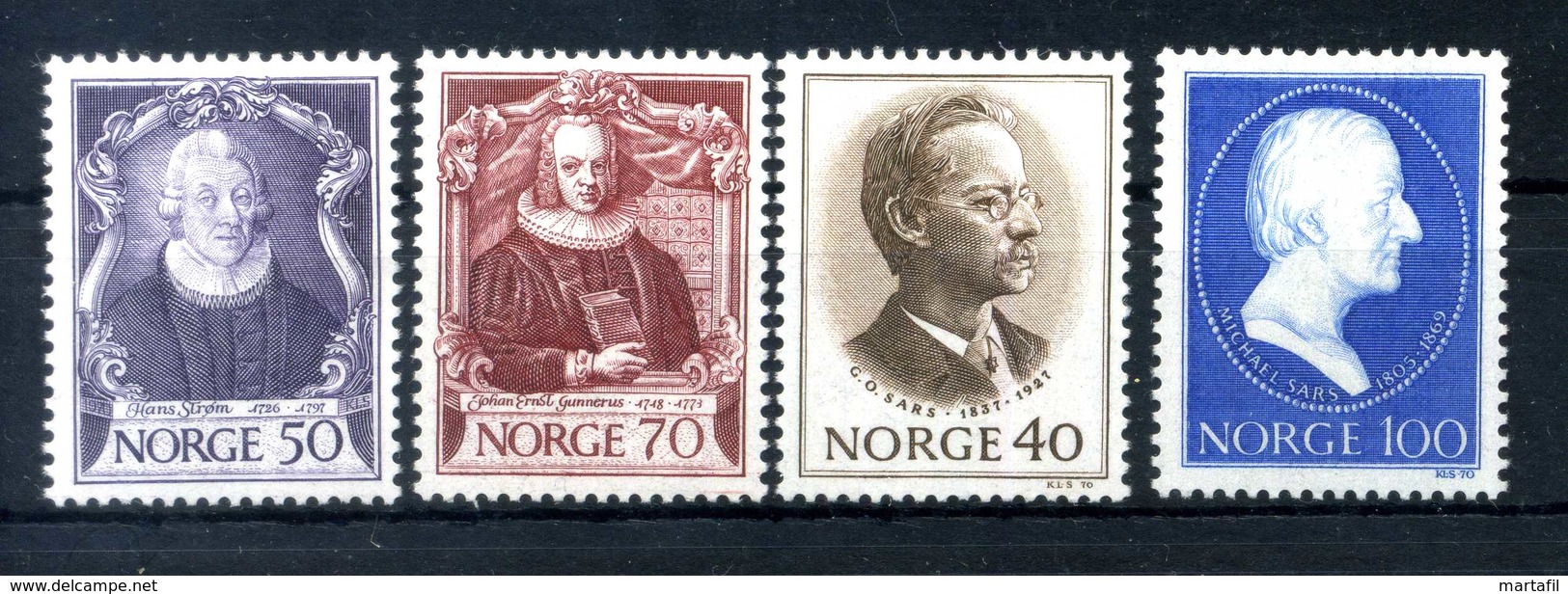 1970 NORVEGIA SET MNH ** - Unused Stamps