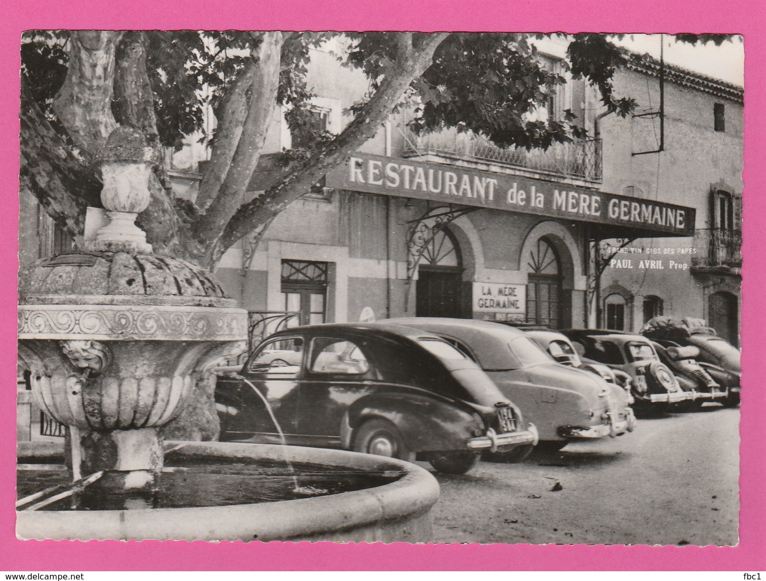 CPSM - Chateauneuf Du Pape (Vaucluse) Restaurant "La Mère Germaine" - Chateauneuf Du Pape