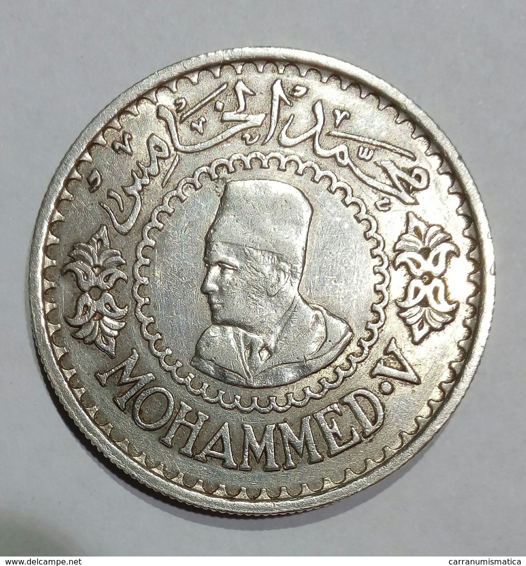 MAROCCO - 500 Francs - Mohammed V (1956) AG / SILVER - Marocco