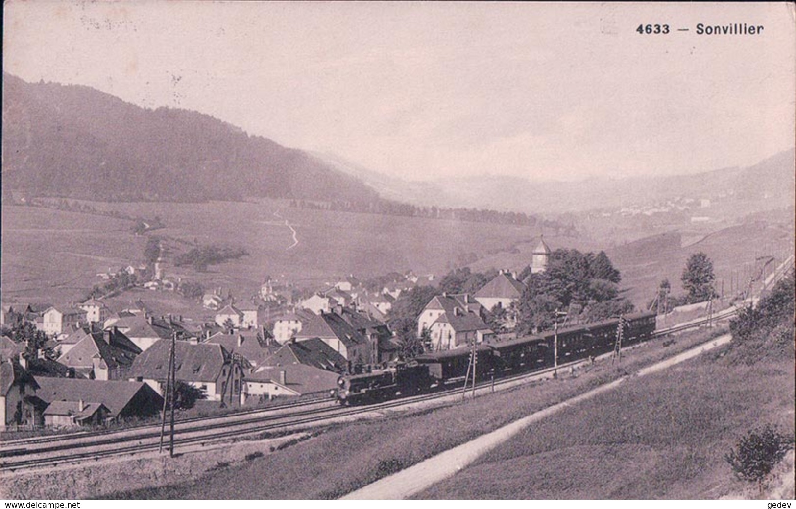 Sonvilier BE, Chemin De Fer Et Train à Vapeur (4633) - Autres & Non Classés