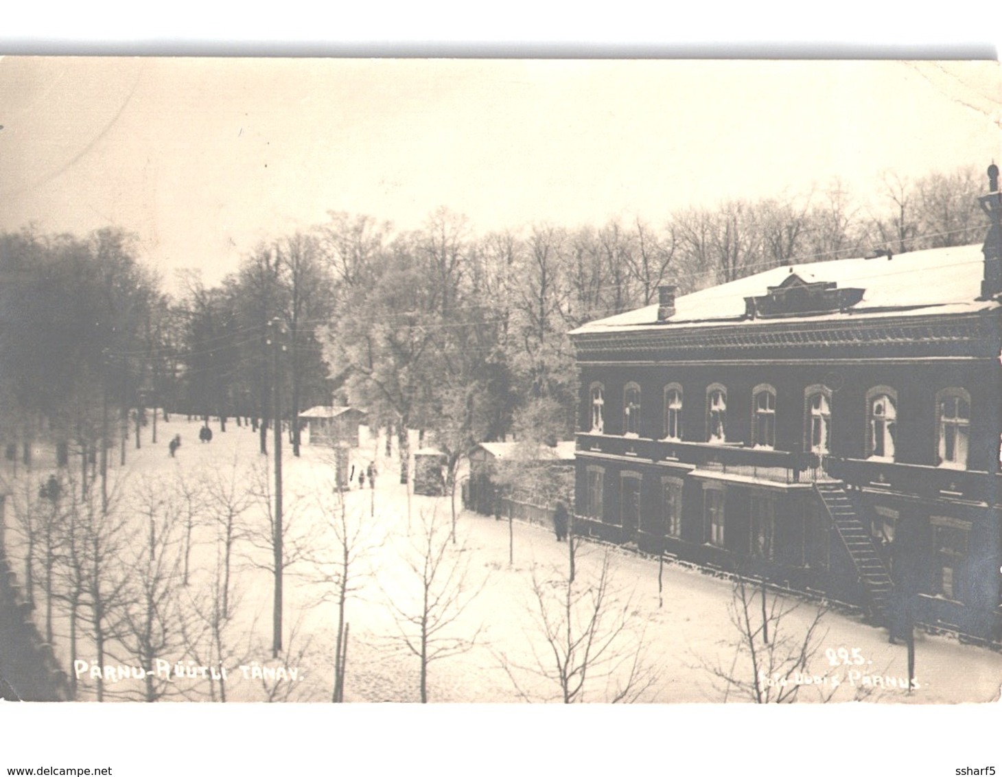 PÄRNU RUUTLI TÄNAV Foto Uudis PäRNU SEN T TO DENMARK 1927 - Estland