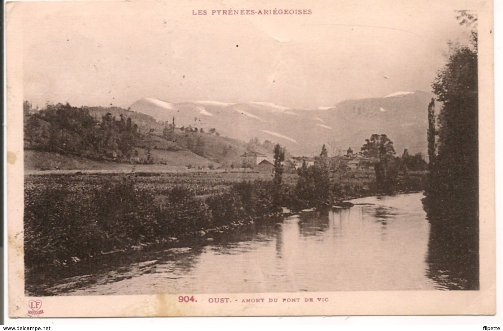 L32b236 - Oust - Amont Du Pont De Vic  - Editions Labouche  N°904 - Oust