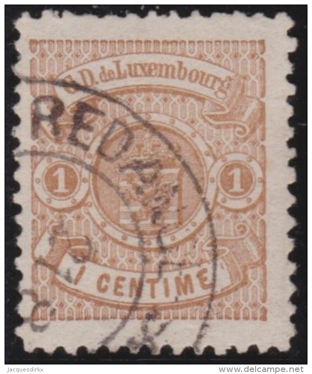 Luxembourg     .    Yvert    .  39A  .   Perf.  12 1/2        .     O     .        Oblitéré    .    /     .    Gebraucht - 1859-1880 Wappen & Heraldik