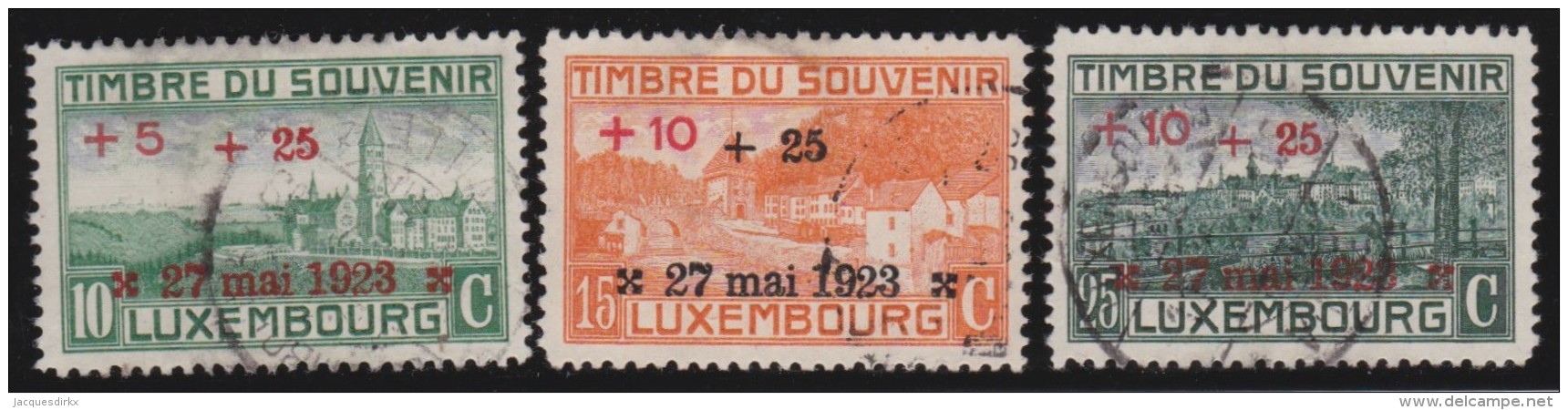 Luxembourg     .    Yvert    .    142/144        .     O     .        Oblitéré    .    /     .    Gebraucht - Gebruikt