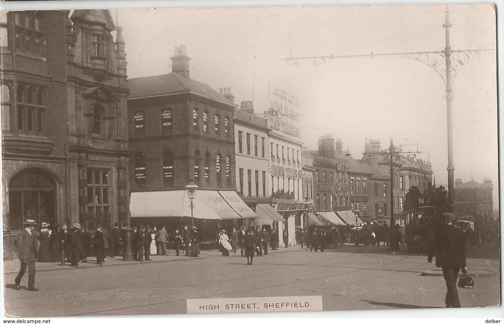 8Eb-477: HIGH STREET SHEFFIELD > Lille  Fr 1911  SALISBURY BALL N° 103 - Sheffield
