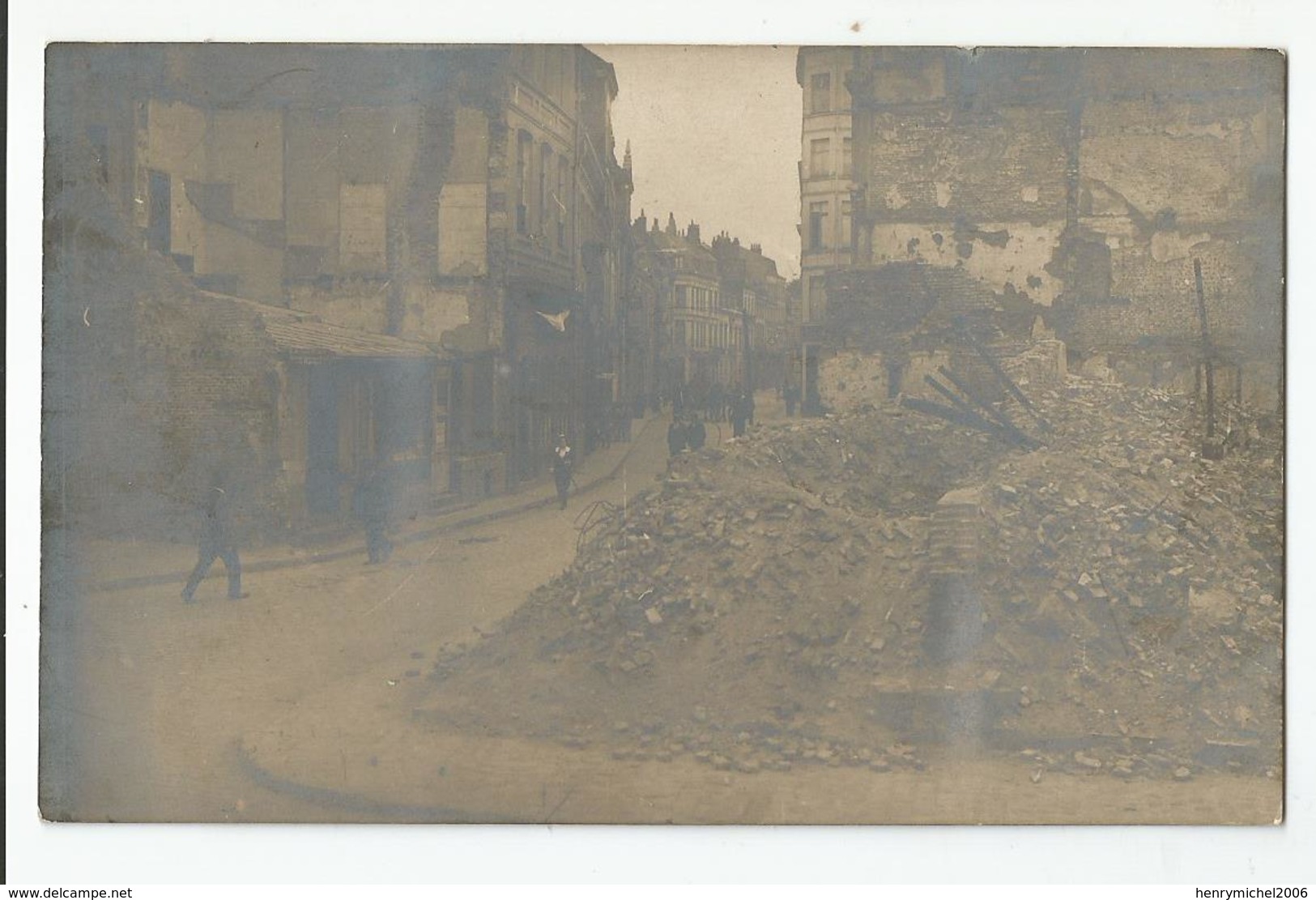 80 Somme Amiens Ruines 81 Rue Dufour Angle Rue Jeanne D'arc Carte Photo - Amiens