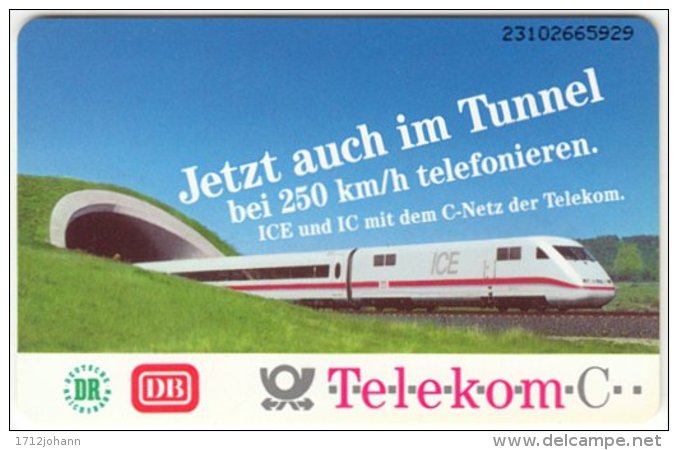 GERMANY A-Serie A-135 - 29 08.93 - Traffic, Train - Used - A + AD-Series : Werbekarten Der Dt. Telekom AG