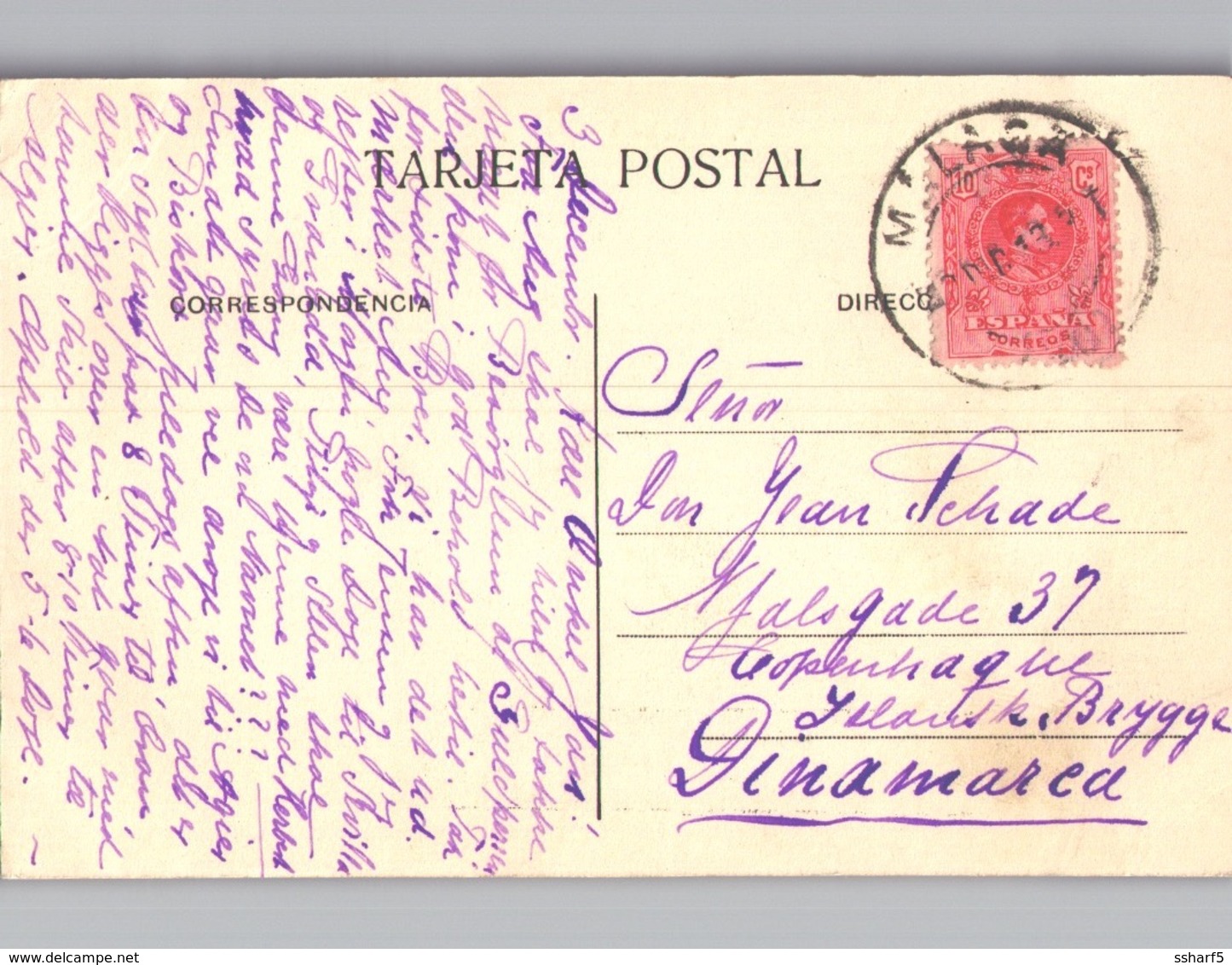 4 postales MALAGA HACIENDE DE GIRÓ, Parque, Panorama, Treno Paseo del Muelle 1913