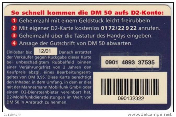 GERMANY Prepaid B-404 - D2 - Used - [2] Prepaid