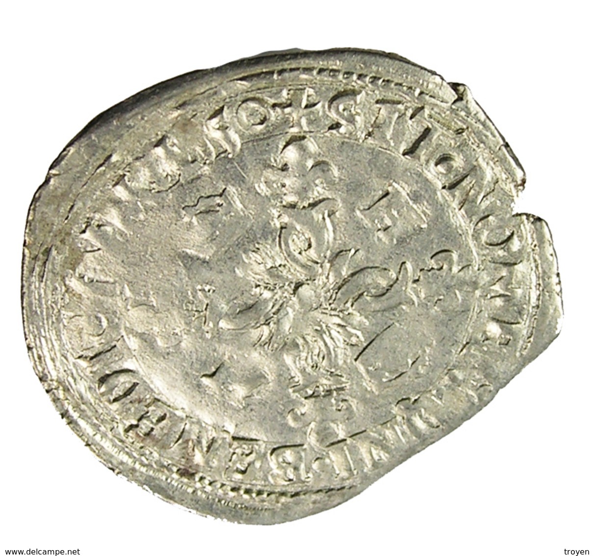 Douzain Aux Croissants - Henri II - France - 1550 H - La Rochelle -   Billon - TB+ - - 1547-1559 Heinrich II.