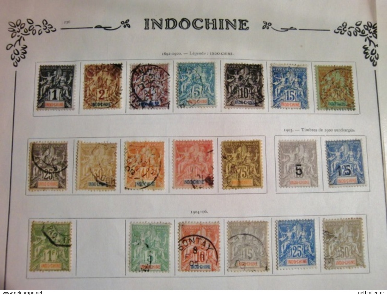 RARE COLLECTION  COLONIES FRANCAISES dont INDOCHINE & CLASSIQUES / + de 1000 TIMBRES