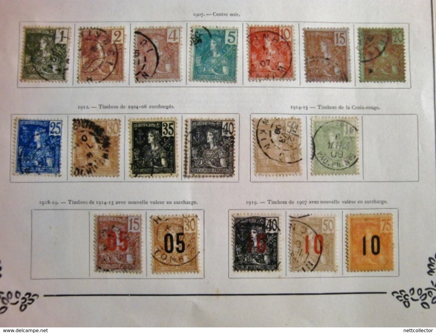 RARE COLLECTION  COLONIES FRANCAISES dont INDOCHINE & CLASSIQUES / + de 1000 TIMBRES