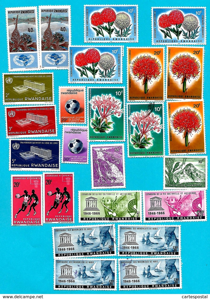 3246  --  RUANDA --  Lot  De  Timbres  Neufs  &  Sans  Gomme  &  Oblitérés - Collezioni