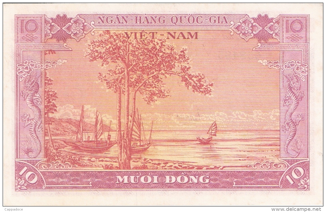 SOUTH VIET NAM   10 Dong   ND (1955)   P. 3a   SUP - Vietnam