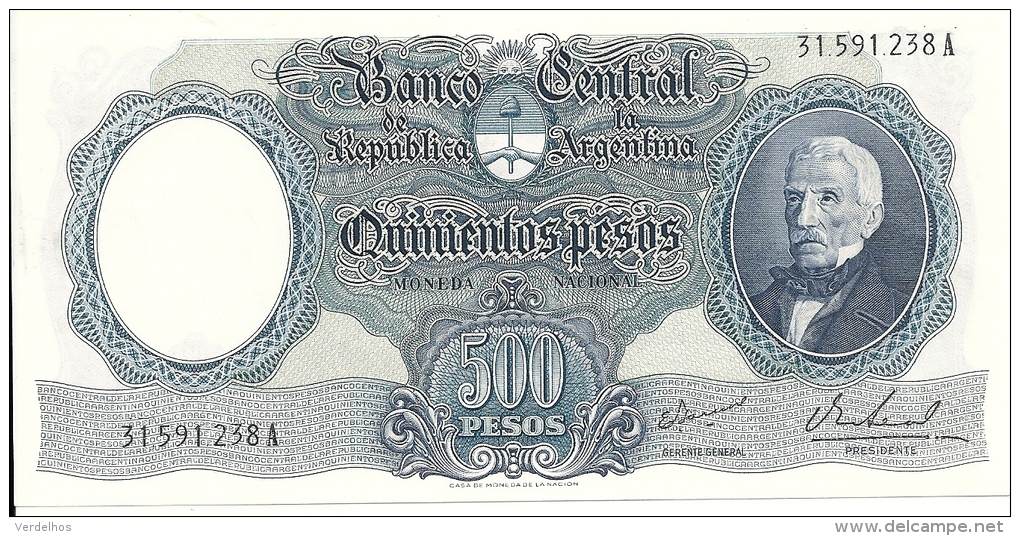 ARGENTINE 500 PESOS ND1964-69  UNC P 278 - Argentine