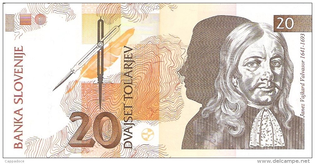 SLOVENIE   20 Tolarjev   15/1/1992   P. 12a   UNC - Slovénie