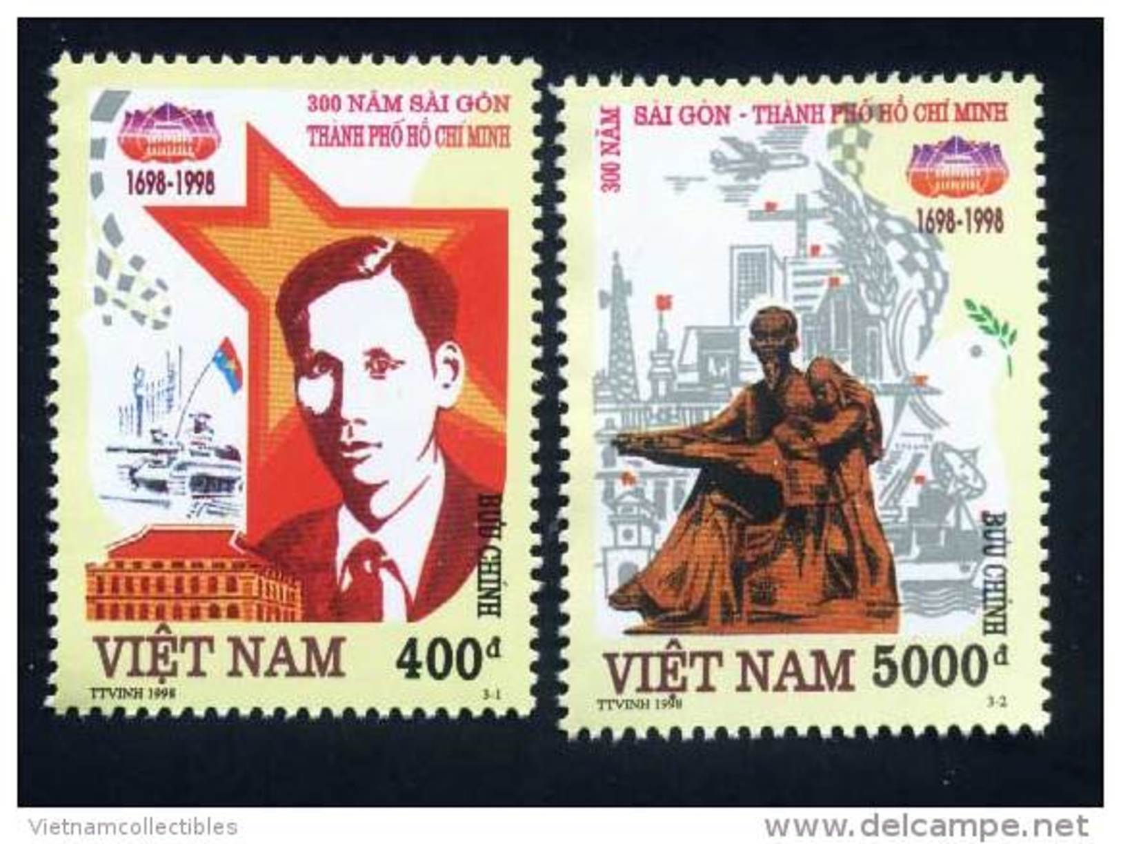 Vietnam Viet Nam MNH Perf Stamps 1998 : 300th Anniversary Of Saigon - Ho Chi Minh City (Ms775) - Viêt-Nam